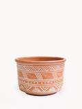 Hand-Etched Terracotta Plant Pot – Large