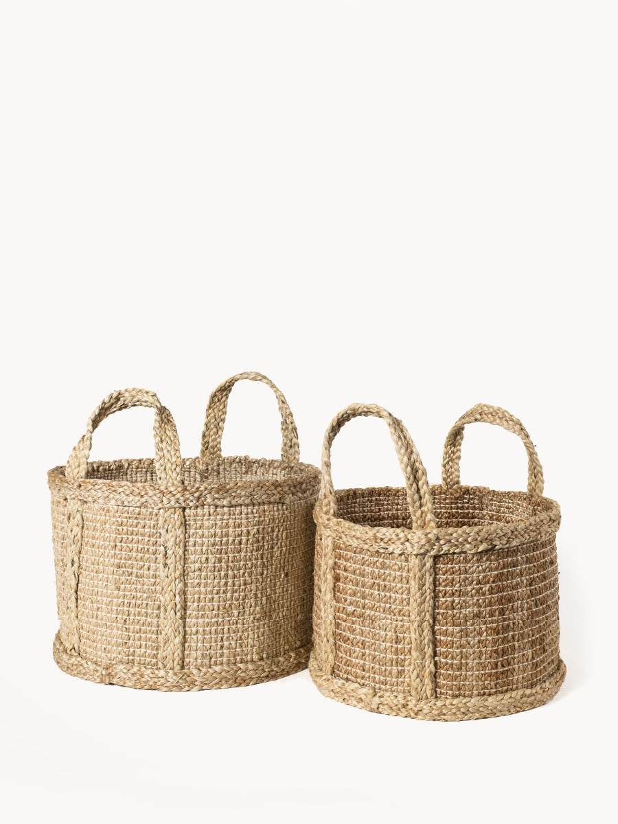 Bono Handwoven Jute Storage Basket – Natural