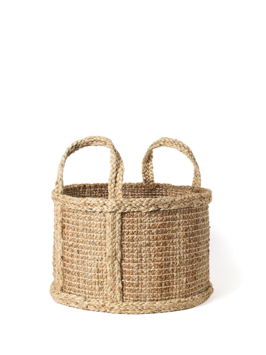 Bono Handwoven Jute Storage Basket – Natural
