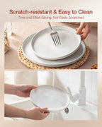 Plates and Bowls Set, 12 Piece Stoneware Dinnerware Sets, Multicolor