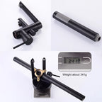 ELLEN Floor Standing Bathtub Faucets with Hand Shower Hot Cold Bath Tub Black Bath Faucet Water Mixer Tap Crane ELS2010