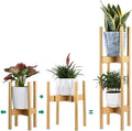 Plant Stand Pack of 2, Stackable&Adjustable Plant Stands Indoor, 2 Tier Indoor Plant Stand Tall 30'' (Gold)