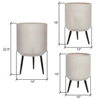Elevate Your Space with the Stylish Metal Avery Modern Planters - Set of 3