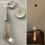 Customizable Post-Modern Crystal Glass Led Pendant Lights Hanglamp Drop Light Restaurant Bar Pendant Lamp Staircase Lamps