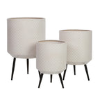 Elevate Your Space with the Stylish Metal Avery Modern Planters - Set of 3