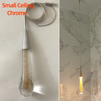 Customizable Post-Modern Crystal Glass Led Pendant Lights Hanglamp Drop Light Restaurant Bar Pendant Lamp Staircase Lamps