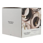 Banks Brown 12-Piece Stoneware Dinnerware Set, Service for 4