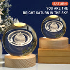 Home Decor , Glowing Planetary Galaxy Astronaut Crystal Ball Night Lights U Power Warm/Rgb Bedside Light Kid Gift Night Lamp