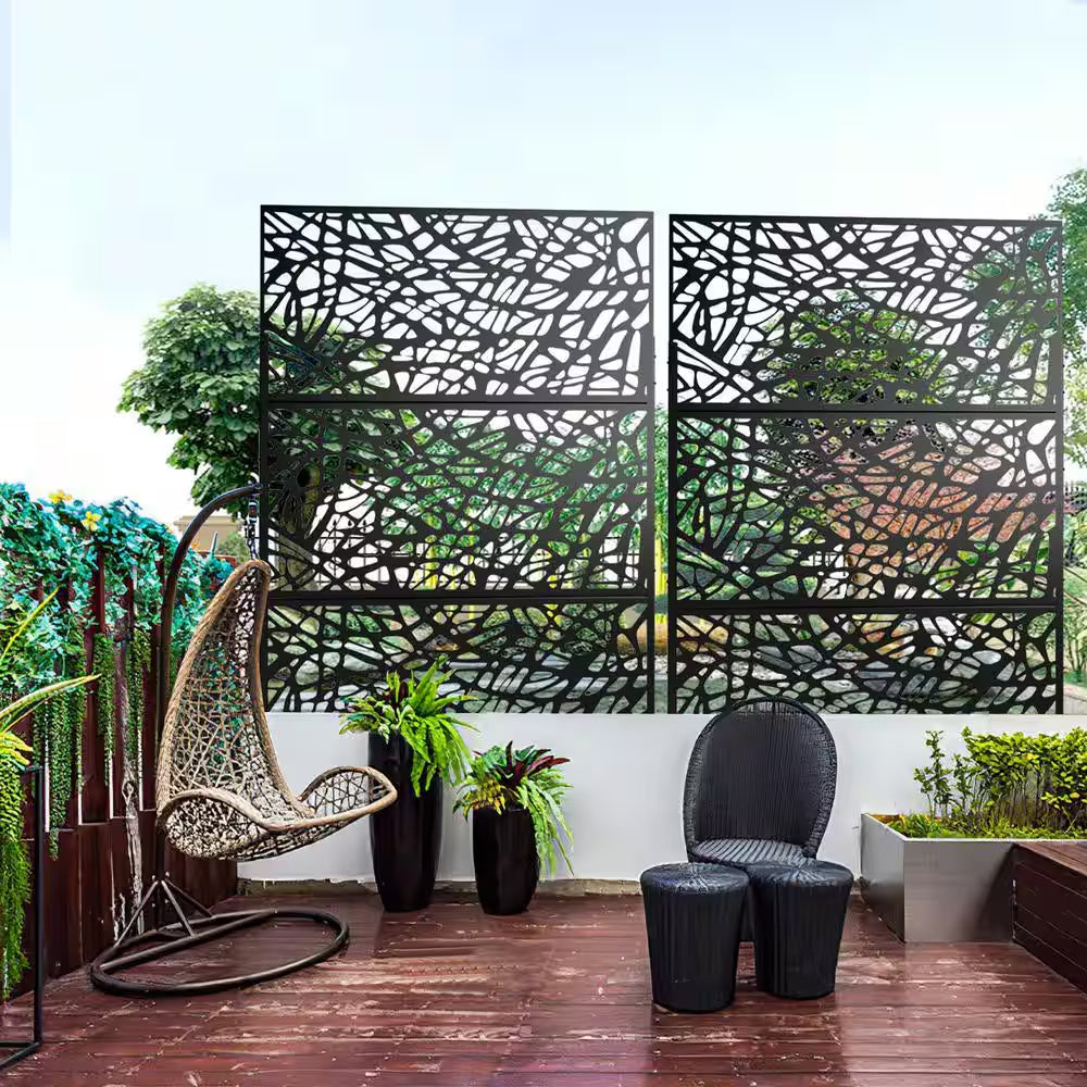 76 In. X 47.2 In. Patio Decor Privacy Screen Fence Panels