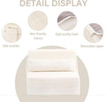 Multifunctional Sleeper Sofa Bed Single Size Beige