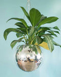 Elevate Your Space with Eclectic Whimsical Disco Ball Hanging Herb Planters – Perfect for Indoor and Outdoor Decor!