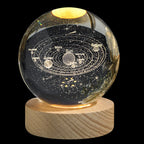 Home Decor , Glowing Planetary Galaxy Astronaut Crystal Ball Night Lights U Power Warm/Rgb Bedside Light Kid Gift Night Lamp
