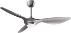 52 Inch Smart WiFi Ceiling Fan With Light And Remote Silver