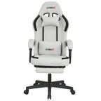 Ergonomic Video Game Chair with Headrest for Home Office-Gray