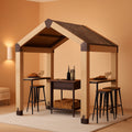 Outdoor Grill Gazebo Featuring Hardtop 7.7x5.7 Feet