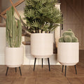 Elevate Your Space with the Stylish Metal Avery Modern Planters - Set of 3