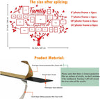 3D Family Tree Wall Decor Sticker - DIY Collage Picture Frames for Living Room Decoration
