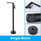ELLEN Floor Standing Bathtub Faucets with Hand Shower Hot Cold Bath Tub Black Bath Faucet Water Mixer Tap Crane ELS2010