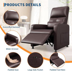 Power Recliner Chair With Heating Massage Tall Back