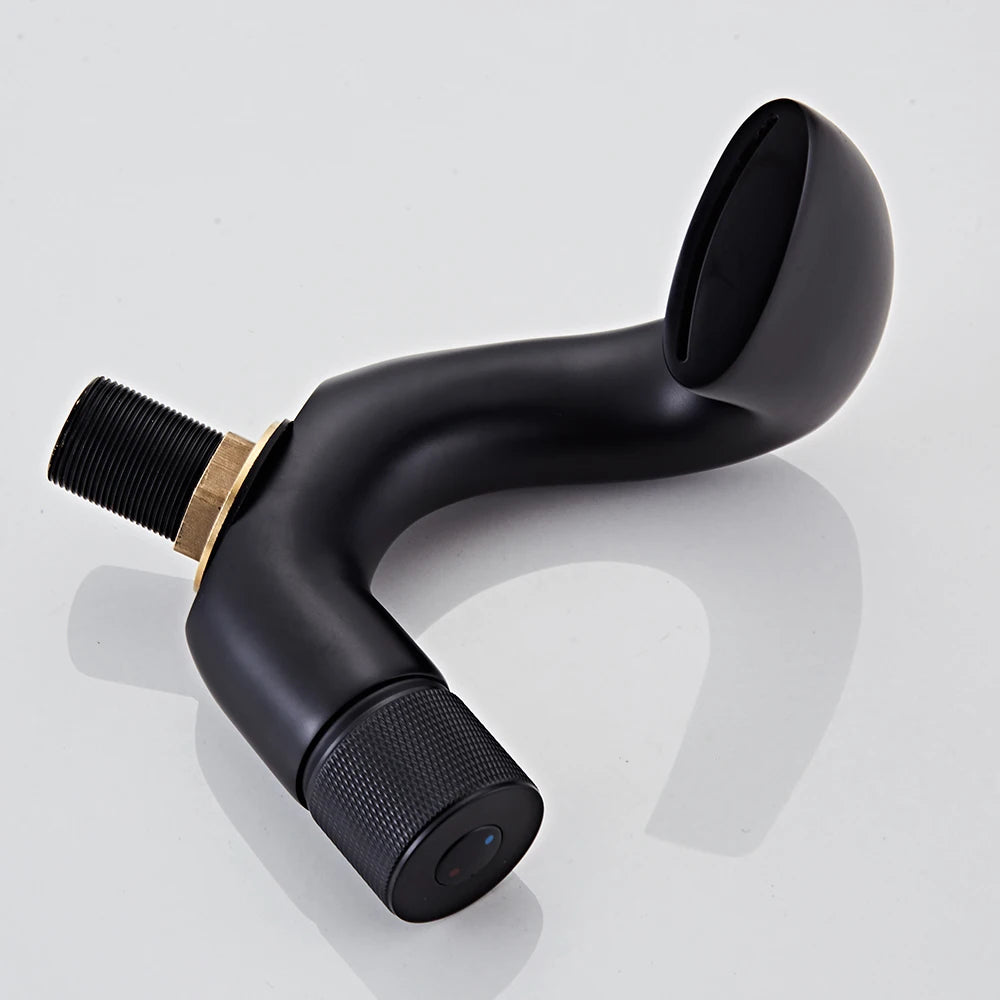 Modern Waterfall Bathroom Faucet Mixer Hot and Cold Water Taps for Washbasin BR-10004A Contemporary Design Sink Faucet
